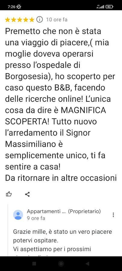 Appartamenti Del Borgo Borgosesia Exterior foto